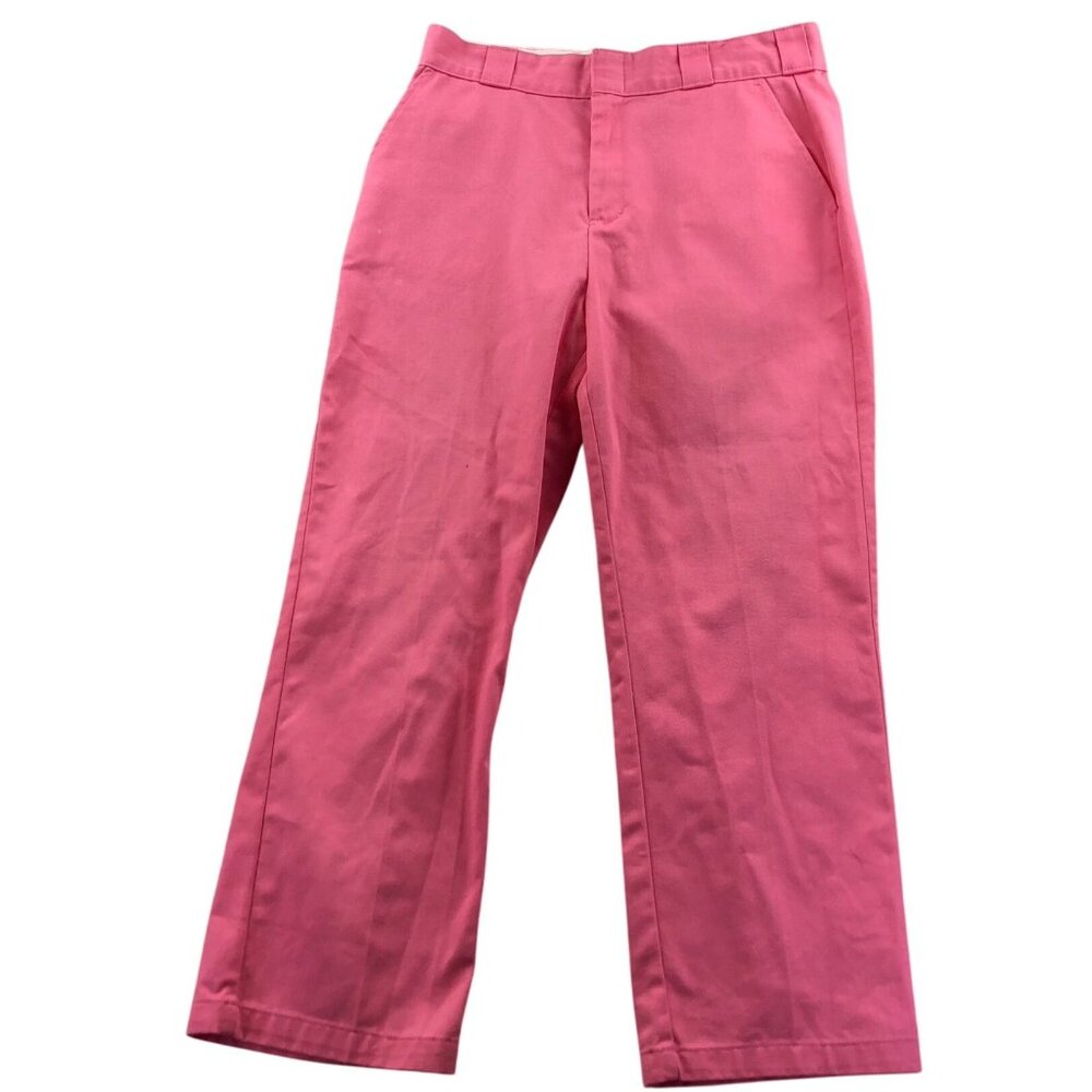 Dickies Women's Pink Straight-Leg Pants Size 32x26
